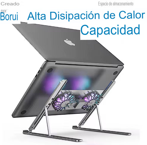 💻🛡️ SOPORTE TODO EN UNO PARA LAPTOP – REFRIGERA, ELEVA Y PROTEGE 🔥🌀